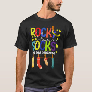 Camiseta Rock Suas Meias Bonito 3 21 Trisomy 21 World Down