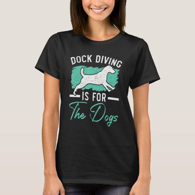 Camiseta Rock The Dock Dock Diving Canine Water Sport Dock  (Frente)