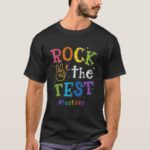 Camiseta Rock The Test Day Motivational Teacher Stu
