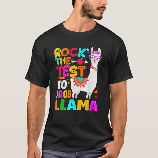 Camiseta Rock The Test Day Teacher Testing Day Rainbow (Frente)