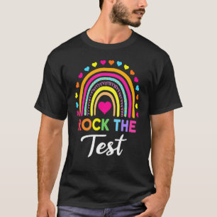 Camiseta Rock The Test Day Teacher Testing Day Rainbow