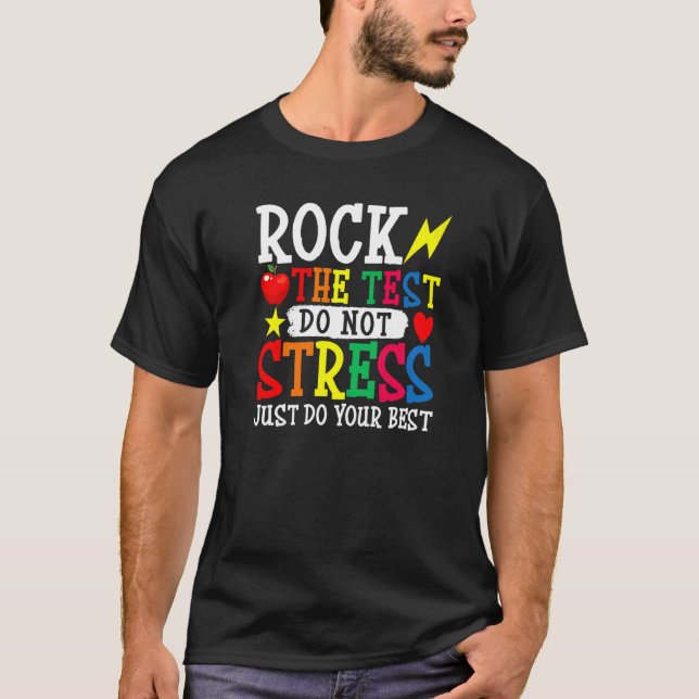 Camiseta Rock The Test Do Stress Testing Professor Test (Frente)