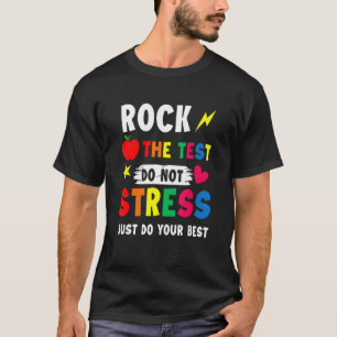 Camiseta Rock the test Don t Stu Stu (Pedra para o Testes d