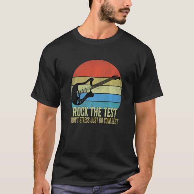 Camiseta Rock The Test Donn Stress Test Day Testing Day Te (Frente)