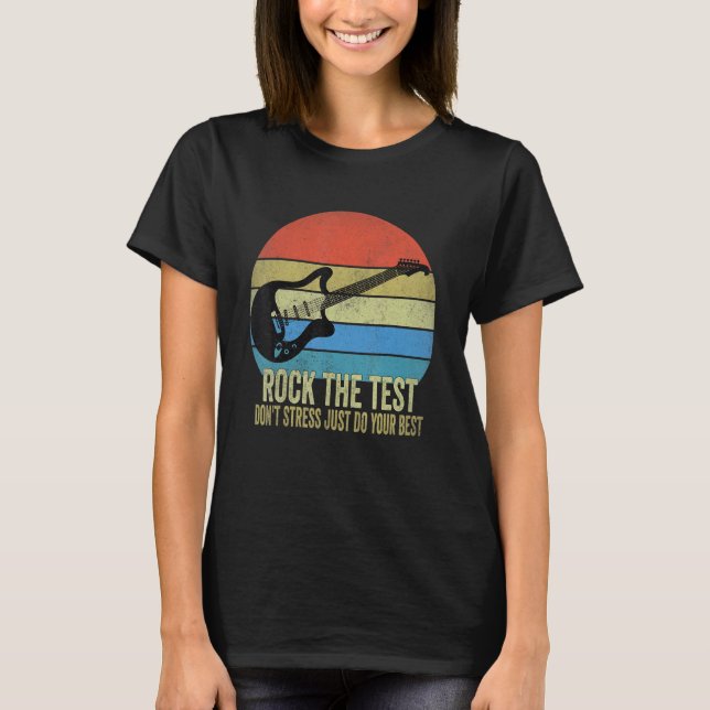Camiseta Rock The Test Donn Stress Test Day Testing Day Te (Frente)