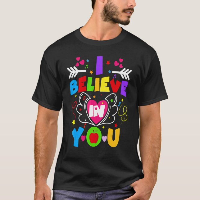Camiseta Rock the Test Don't Stress Do Your Best Test Day T (Frente)