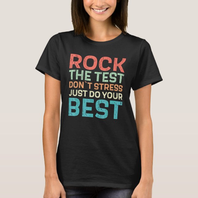 Camiseta Rock The Test - Professor (Frente)
