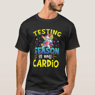 Camiseta Rock The Test Season É Meu Cardio Unicorn