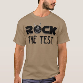 Camiseta Rock The Test Skellecil Pencil Dia de Teste 