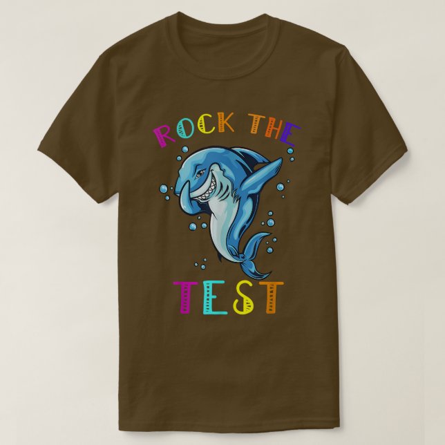 Camiseta Rock The Test Teacher Day Testing Day (Frente do Design)