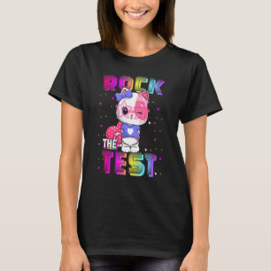 Camiseta Rock The Test Teacher Day Testing Day Rainbow