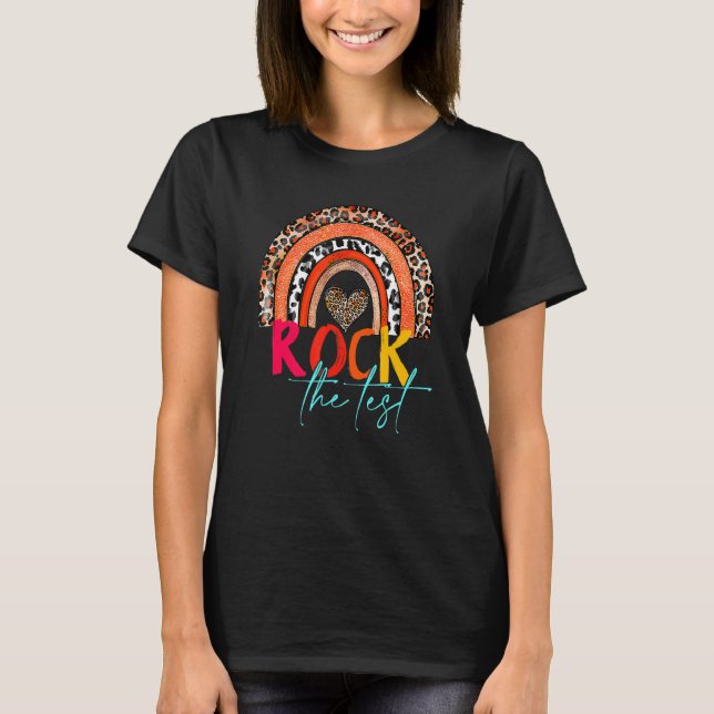 Camiseta Rock The Test Teacher Day Testing Day Study (Frente)