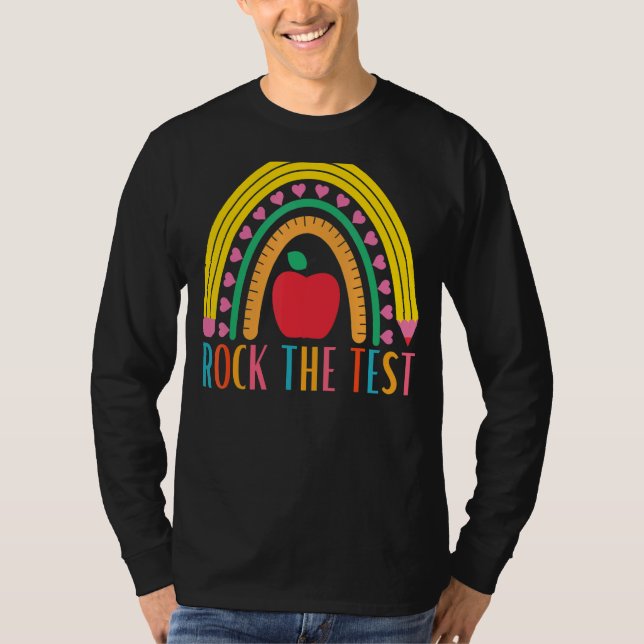 Camiseta Rock The Test Testing For Teachers (Frente)