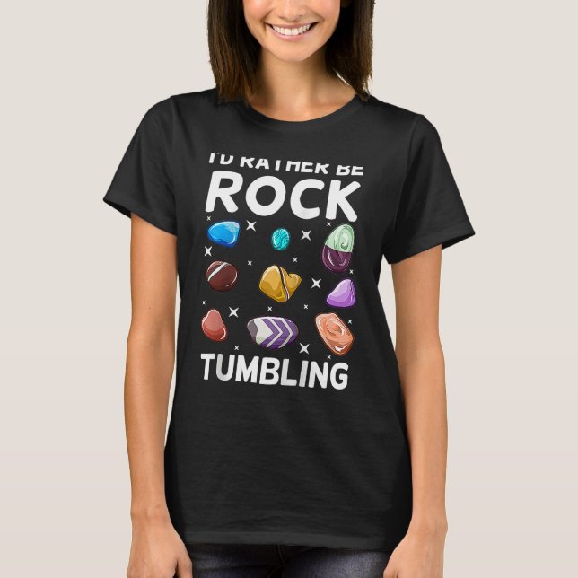 Camiseta Rock Tumbling Stone Polonês Kit Iniciante Máquina  (Frente)