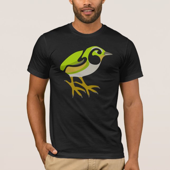 Camiseta Rock Wren, Ilha do Sul, ave NZ (Frente)