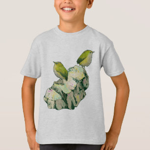 Camiseta Rock Wren Pássaros Nova Zelândia