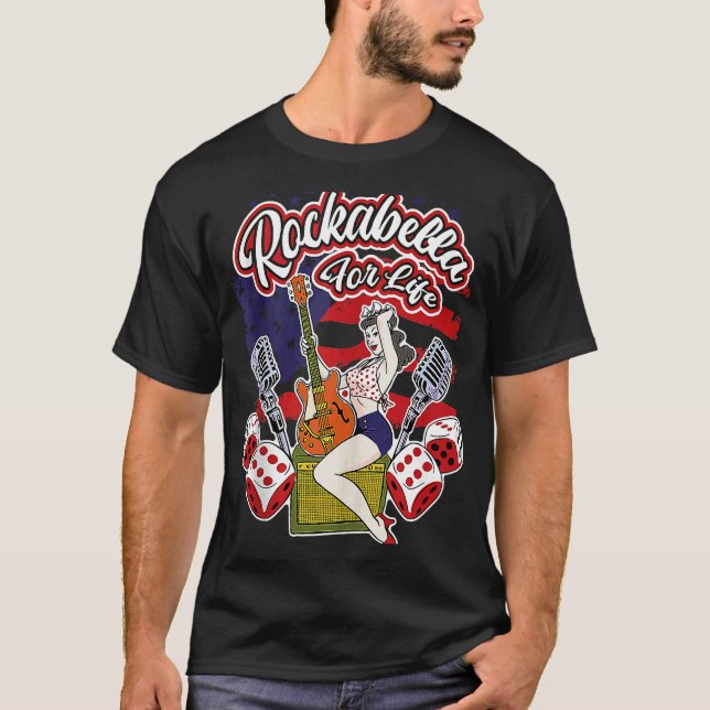 Camiseta Rockabella Para Life Vintage Rockabilly 1 (Frente)