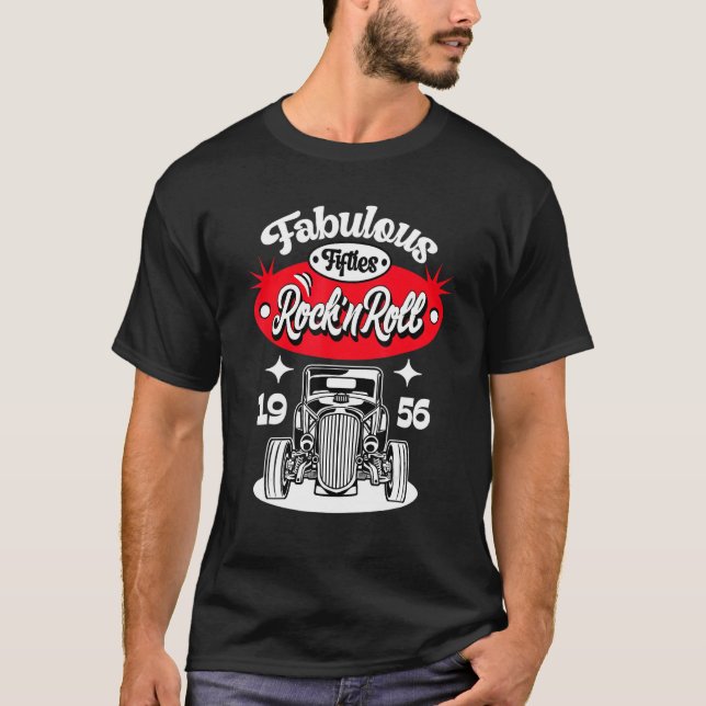 Camiseta Rockabilly 50 Sock Salto Costume Rock and Roll Gre (Frente)