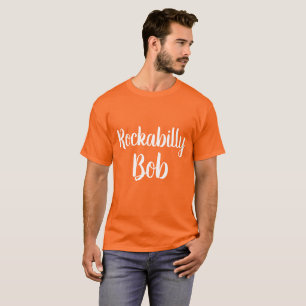Camiseta Rockabilly Bob retro texto Orphan Black