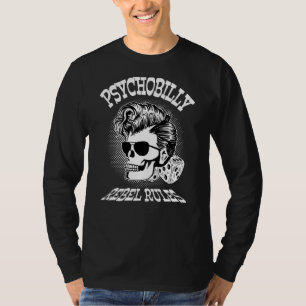 Camiseta Rockabilly Skull Clothing Psychobilly Rocker Rock
