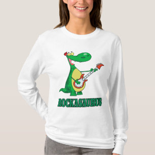 Camiseta rockasaurus rock n roll dino dinossaur.ai