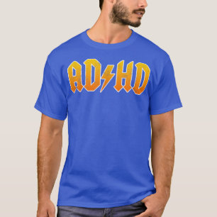 Camiseta Rocker ADHD para Homens, Mulheres e Crian