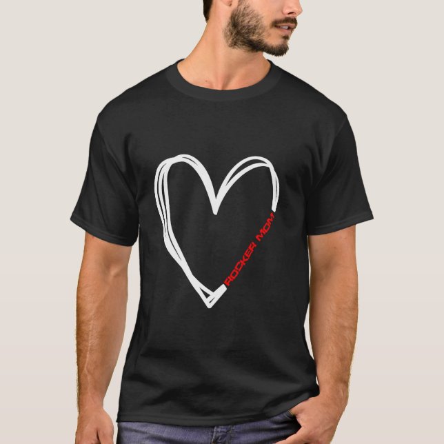Camiseta Rocker Mom Heart (Frente)