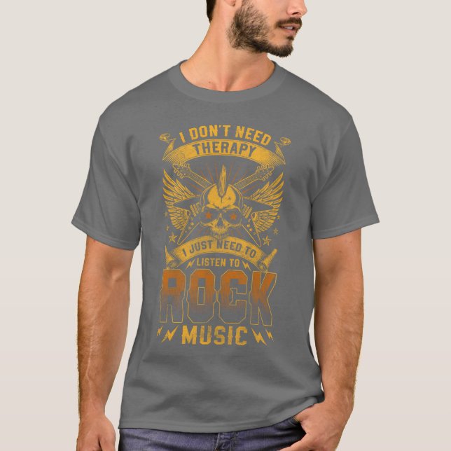 Camiseta Rocker Music Drums Rock And Roll friend (Frente)