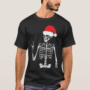 Camiseta Rocker Skeleton Rocha Sobre O Fato De Figurar No N