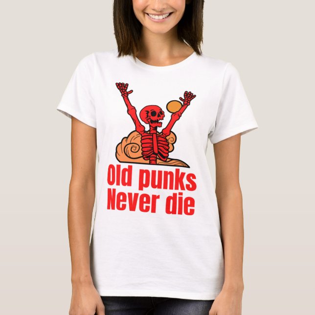 Camiseta Rockers Punk Velhos Nunca Morrem Camisa-TRockers P (Frente)