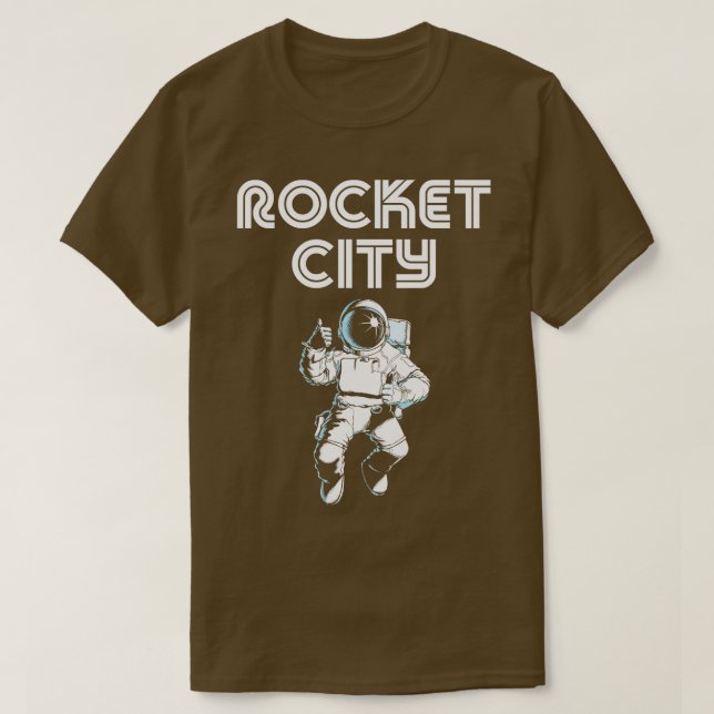 Camiseta Rocket City Huntsville AL Alabama (Frente do Design)