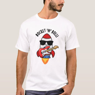 Camiseta Rocket E Roll Funny Rocket Pun
