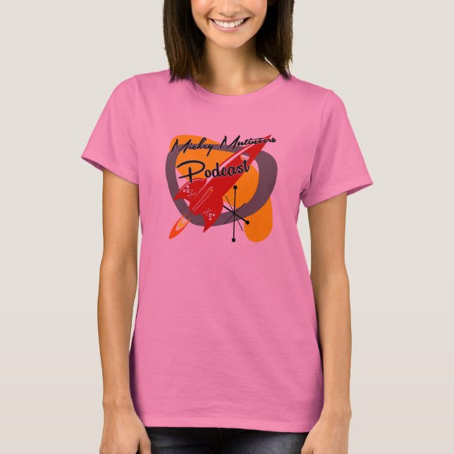 Camiseta Rocket vermelho (cores do alt das mulheres) (Frente)