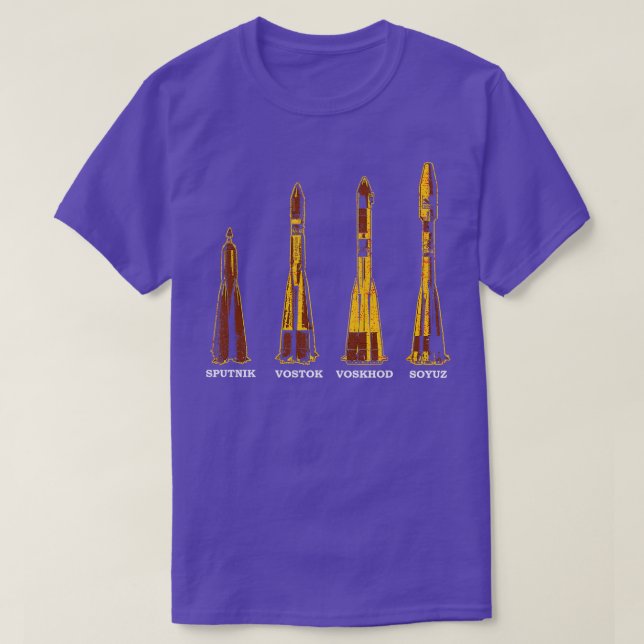 Camiseta Rockets soviéticos russos (Frente do Design)