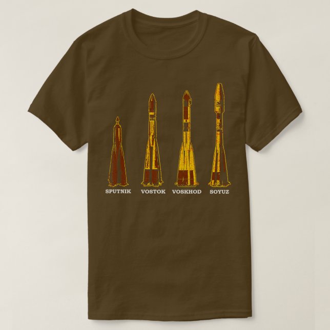Camiseta Rockets soviéticos russos (Frente do Design)
