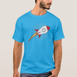 Camiseta Rocketship vermelho