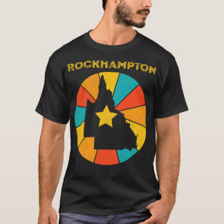 Camiseta Rockhampton Queensland Vintage angustiou Souvenir