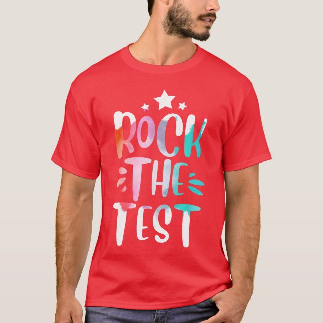 Camiseta Rockheestesting Day Motivationaleacher vintage (Frente)