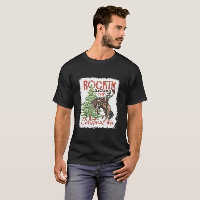 Camiseta Rockin' Around Tree Cow (Frente Completa)