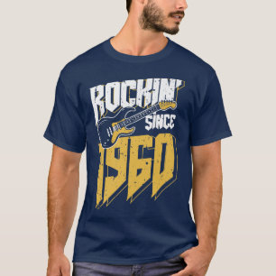 Camiseta Rockin' Desde 1960 Vintage Rock Music Fan 62th Bir
