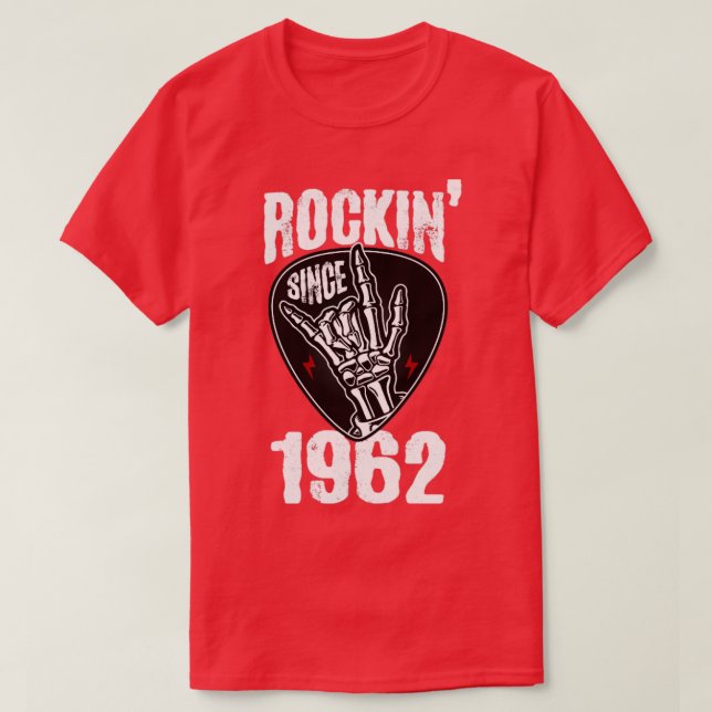 Camiseta Rockin desde 1962 (Frente do Design)