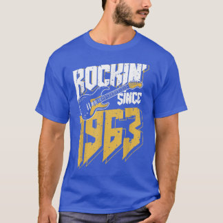 Camiseta Rockin' Desde 1963 Vintage Rock Music Fan 59th Bir