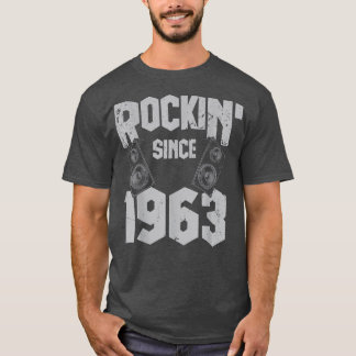 Camiseta Rockin' Desde 1963 Vintage Rock Music Fan 59th Bir