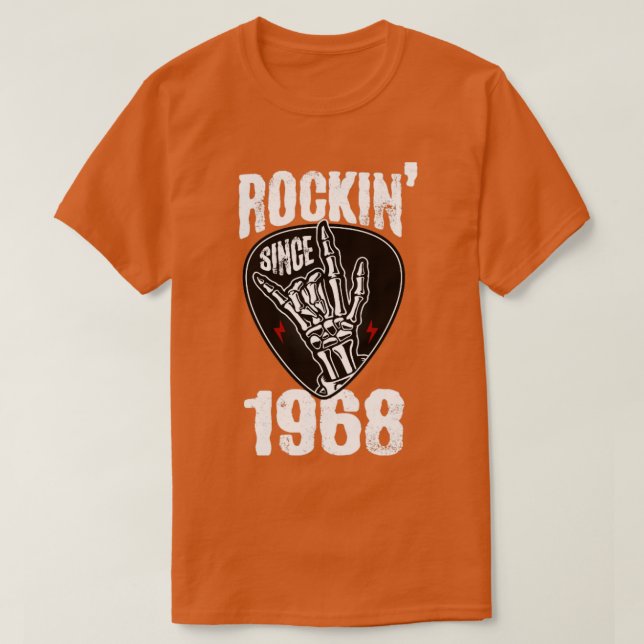 Camiseta Rockin desde 1968 (Frente do Design)