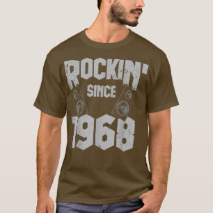 Camiseta Rockin' Desde 1968 Vintage Rock Music Fan 54th Bir
