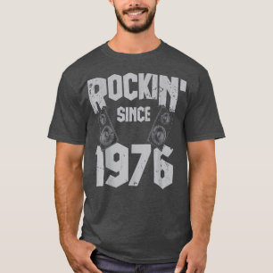Camiseta Rockin' Desde 1976 Vintage Rock Music Fan 46th Bir