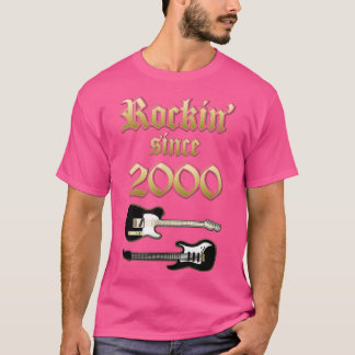 Camiseta Rockin Desde 2000 Shirt Music Lover Oferece Clássi