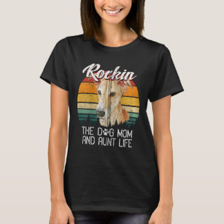 Camiseta Rockin dog e tia life whippet dog with