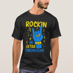 Camiseta Rockin Extra Chromosome Mundo Abaixo Dia Tr