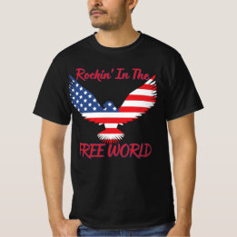 Camiseta Rockin' In The Free World American Eagle USA